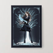 Anime Hermione Granger's Otter Patronus Button (Voorkant)