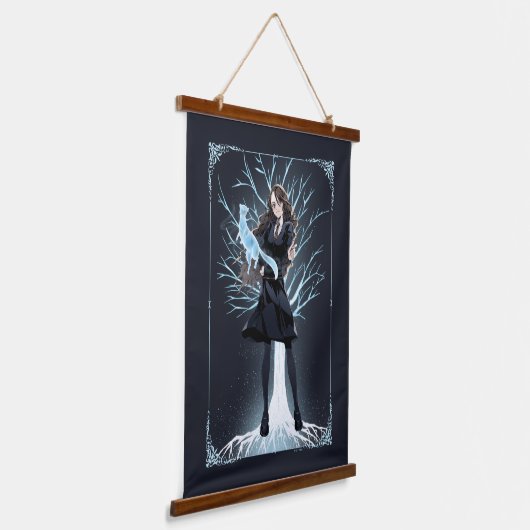 Anime Hermione Granger's Otter Patronus Hangend Wandkleed (Gebogen)