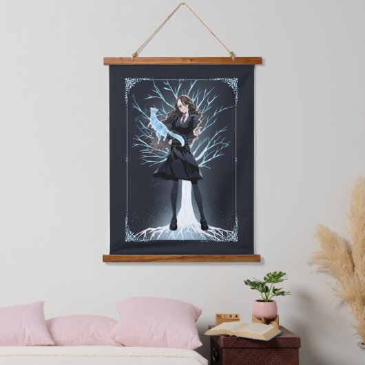 Anime Hermione Granger's Otter Patronus Hangend Wandkleed (Slaapkamer)