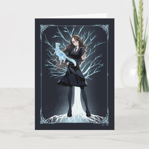 Anime Hermione Granger's Otter Patronus Kaart