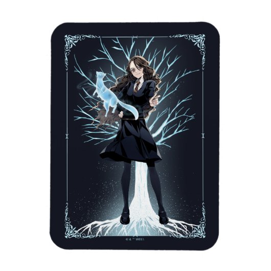 Anime Hermione Granger's Otter Patronus Magneet (Verticaal)