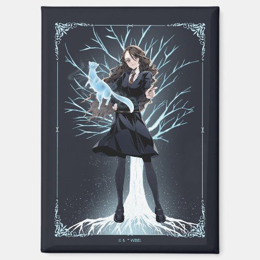 Anime Hermione Granger's Otter Patronus Magneet (Voorkant)