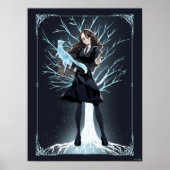 Anime Hermione Granger's Otter Patronus Poster (Voorkant)