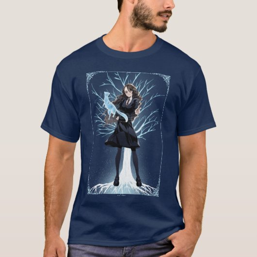 Anime Hermione Granger's Otter Patronus T-shirt (Voorkant)