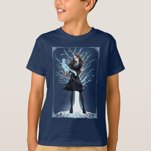 Anime Hermione Granger's Otter Patronus T-shirt (Voorkant)