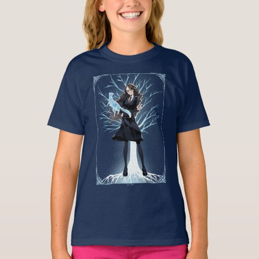 Anime Hermione Granger's Otter Patronus T-shirt (Voorkant)
