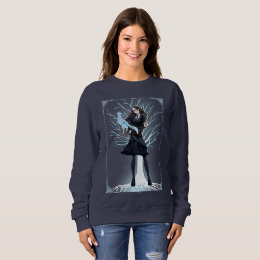 Anime Hermione Granger's Otter Patronus Trui (Voorkant volledig)