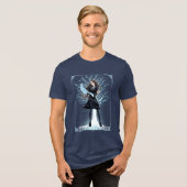 Anime Hermione Grangers Otter-toverdier Tri-Blend Shirt (Voorkant volledig)