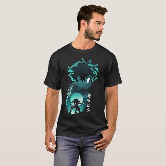 Anime Hero Deku T-Shirt (Voorkant volledig)