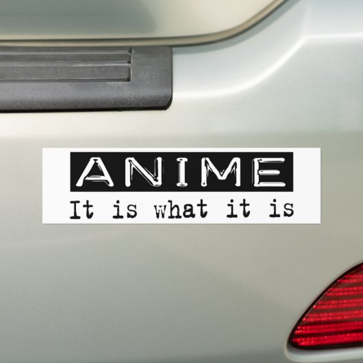 Anime het is bumpersticker (Op auto)