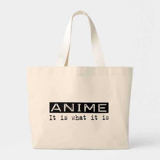 Anime het is grote tote bag (Voorkant)