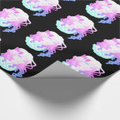 Anime Hipster Kawaii Pastel Creepy Cute Girl Cadeaupapier (Hoek)