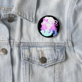 Anime Hipster Kawaii Pastel Creepy Cute Girl Ronde Button 5,7 Cm (In situ)