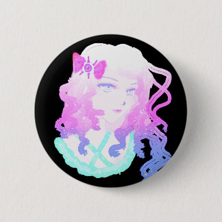 Anime Hipster Kawaii Pastel Creepy Cute Girl Ronde Button 5,7 Cm