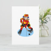 Anime hockey kaart (Staand voorkant)