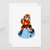 Anime hockey kaart (Voorkant / Achterkant)