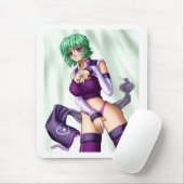 Anime Hoesje up Girl Muismat (Met muis)