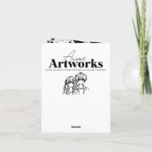 Anime Holding Kitten Meisje Verjaardag (Achterkant)