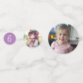  Anime Holding Kitten Meisje Verjaardag Confetti (Achterkanten)