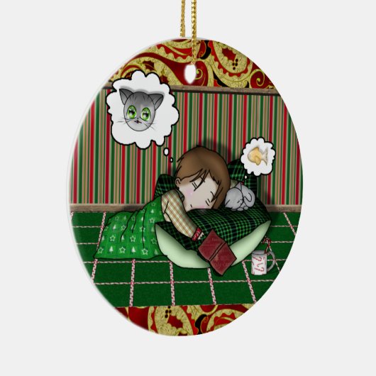 Anime Holiday Dream Keramisch Ornament (Rechts)