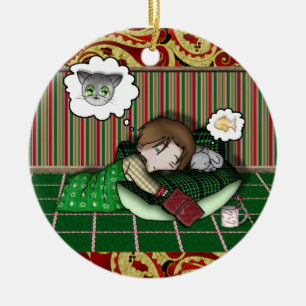 Anime Holiday Dream Keramisch Ornament