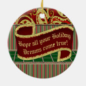Anime Holiday Dream Keramisch Ornament (Achterkant)