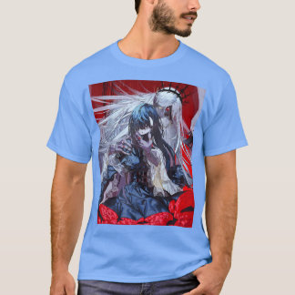 Anime Horror Girl Waifu esthetische Japanse Otaku T-shirt