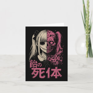 Anime Horror Manga Creepy Schattige Japans Roze Al Kaart