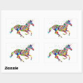Anime Horse Sticker: Kleurrijke Paard Sticker (Vel)