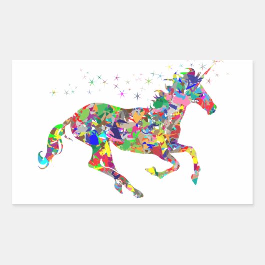 Anime Horse Sticker: Kleurrijke Paard Sticker (Voorkant)
