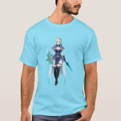 Anime Ice Mage T-shirt (Voorkant)