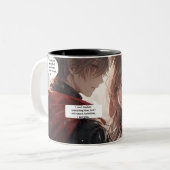 Anime 'Ik heb niet veel tijd' Tweekleurige Koffiemok (Voorkant links)