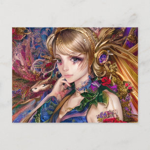 Anime in de Palace Room Briefkaart