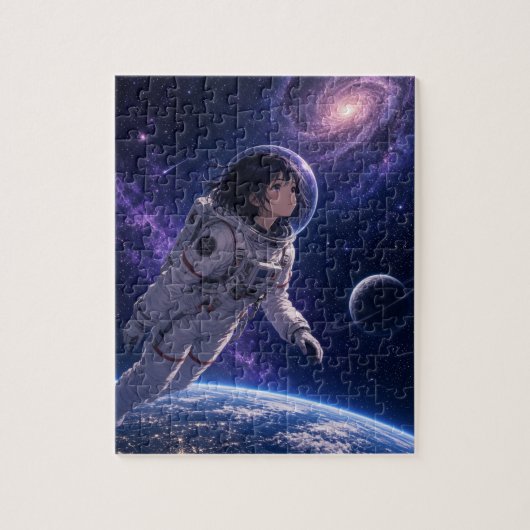 Anime in de ruimte legpuzzel (Verticaal)