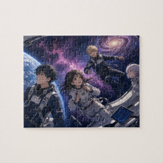 Anime in de ruimte legpuzzel (Horizontaal)