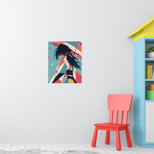 Anime inspiratie print Nr 11 Onder de Parasol