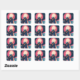 Anime inspiratie stickers 12 Stille Reiziger