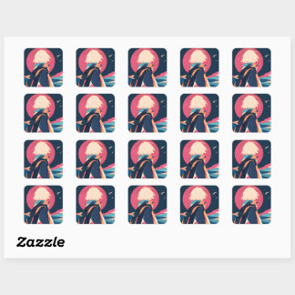 Anime inspiratie stickers 12 Stille Reiziger