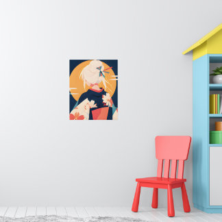Anime inspiratieprint Nr. 3 Gouden Reverie Poster