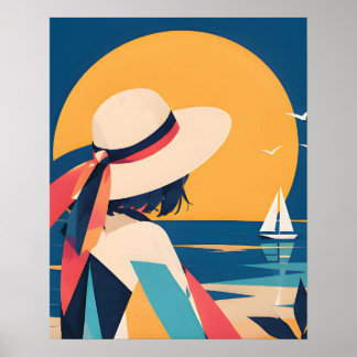 Anime inspiratieprint Nr. 9 Voorbij het Blauwe Poster