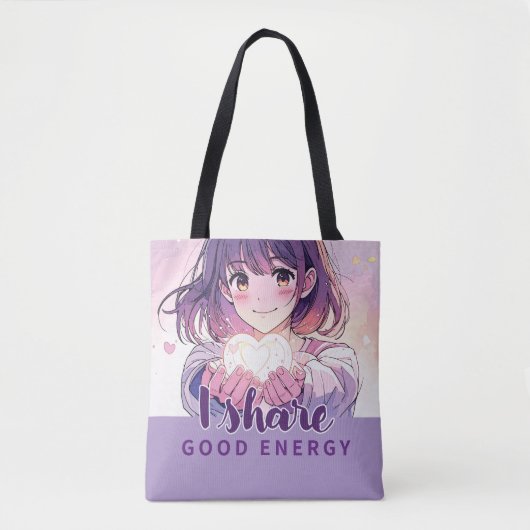 Anime- inspired design bag with Expressive Note Tote Bag (Voorkant)