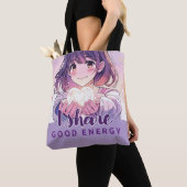 Anime- inspired design bag with Expressive Note Tote Bag (Dichtbij)