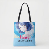 Anime- inspired design bag with Expressive Note Tote Bag (Voorkant)