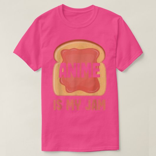 Anime is my jam  t-shirt (Design voorkant)