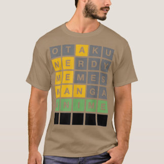 Anime Japans Anime Game voor het Word-spel van Ota T-shirt