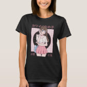 Anime Japans meisjesmodel T-shirt (Voorkant)
