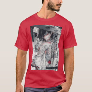 Anime Japanse esthetische Samurai Girl Soft Grunge T-shirt