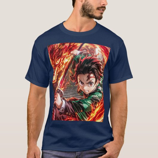 Anime jepang tanjiro t-shirt (Voorkant)