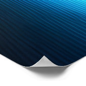 Anime jong oranje vlamhaar | AI Art. Poster (Hoek)