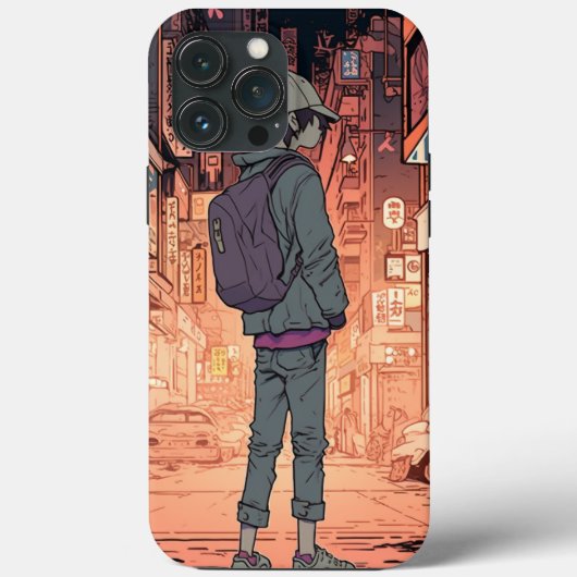 Anime Jongen Kunst Case-Mate iPhone Case (Achterkant)